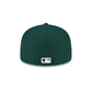 LOS ANGELES DODGERS BASIC LOGO 59FIFTY FITTED HAT - DARK GREEN