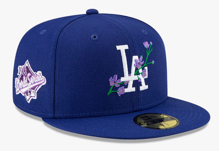 LOS ANGELES DODGERS BLOOM SIDEPATCH 59FIFTY FITTED HAT