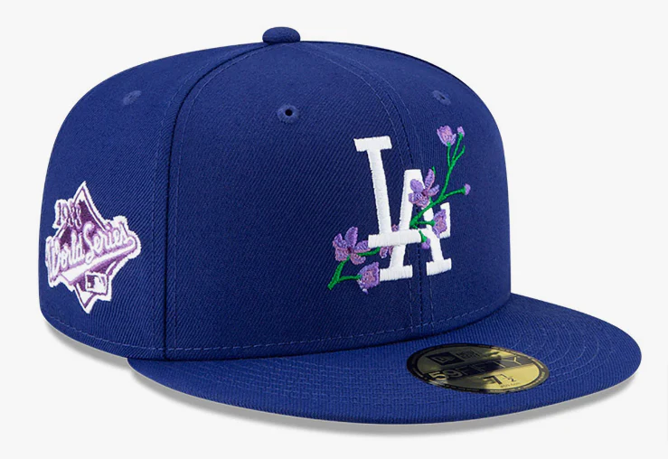 LOS ANGELES DODGERS BLOOM SIDEPATCH 59FIFTY SOMBRERO AJUSTADO