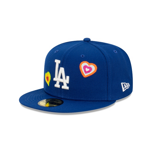 LOS ANGELES DODGERS CHAINSTITCH HEART 59FIFTY GORRO AJUSTADO