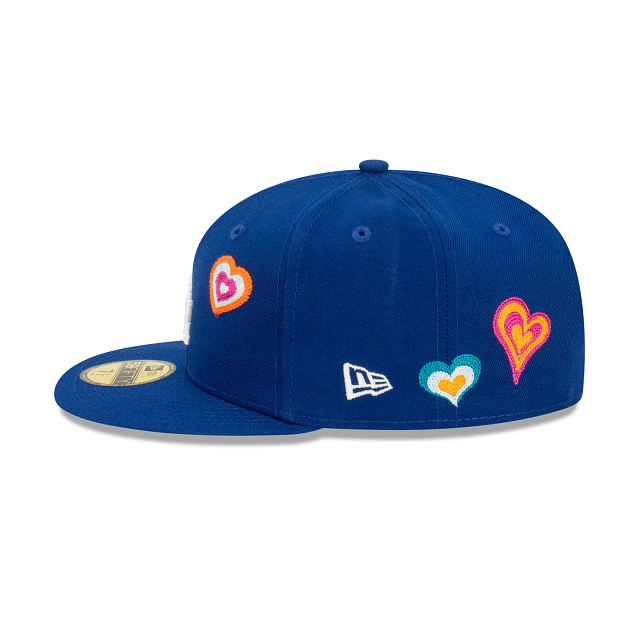LOS ANGELES DODGERS CHAINSTITCH HEART 59FIFTY FITTED HAT