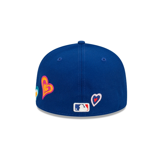 LOS ANGELES DODGERS CHAINSTITCH HEART 59FIFTY FITTED HAT