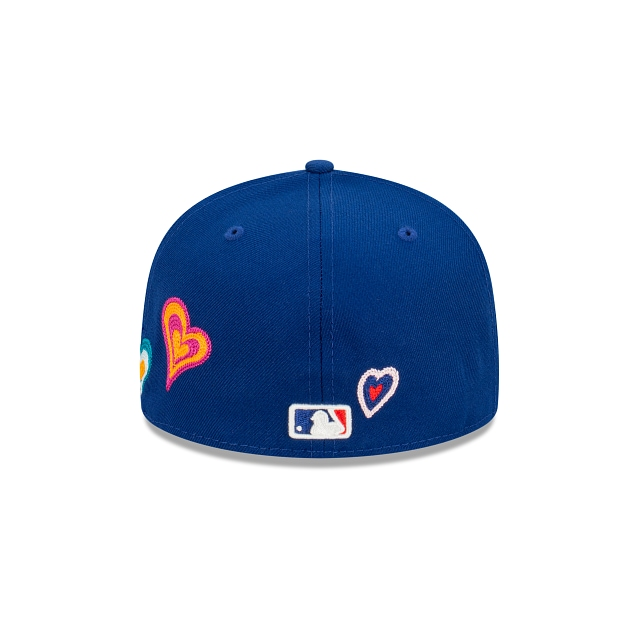 LOS ANGELES DODGERS CHAINSTITCH HEART 59FIFTY GORRO AJUSTADO