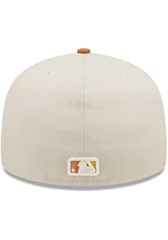 LOS ANGELES DODGERS CORD VISOR 59FIFTY FITTED HAT (CORDUROY BRIM)