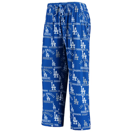 LOS ANGELES DODGERS MEN'S FLAGSHIP ALL OVER PRINT PAJAMA PANTS