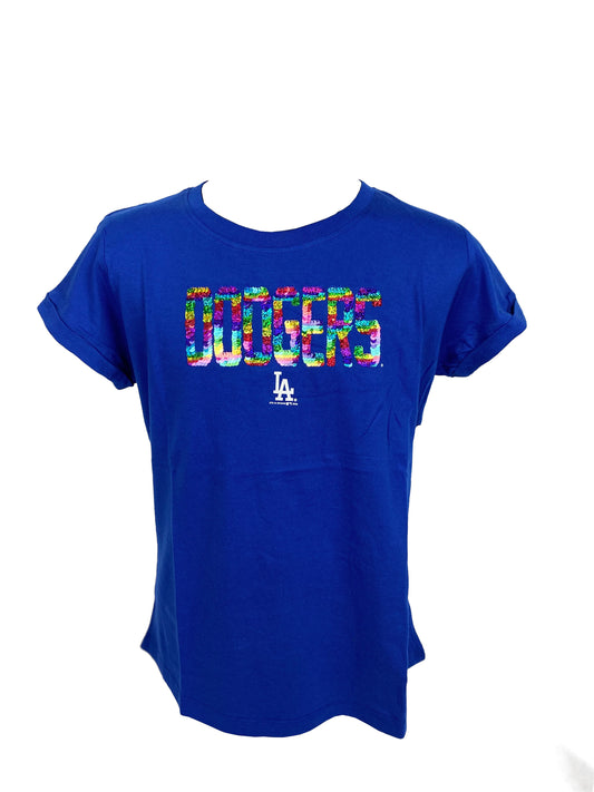 CAMISETA LENTEJUELAS NIÑA LOS ANGELES DODGERS