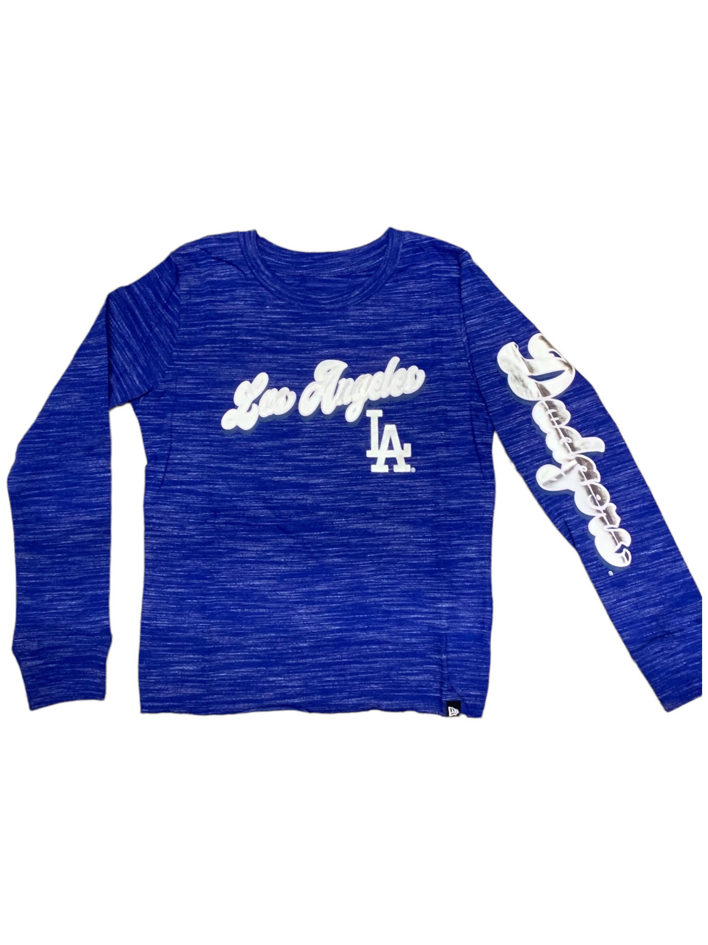 LOS ANGELES DODGERS GIRLS SPACE DYE BRAZO NOMBRE CAMISETA