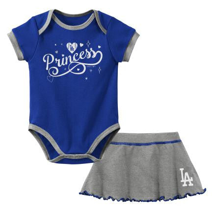 CONJUNTO DE FALDA GRANDE DE SUEÑO INFANTIL DE LOS ANGELES DODGERS