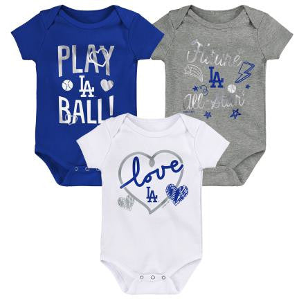 LOS ANGELES DODGERS INFANT RUNTASTIC 3 PACK SET