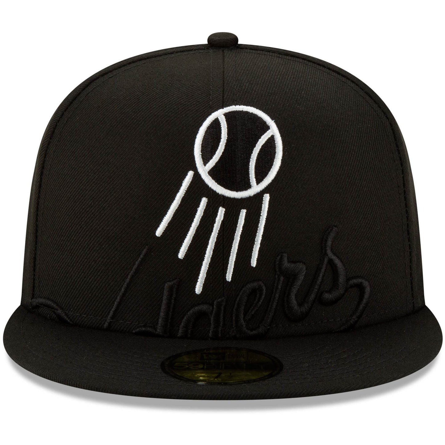 LOS ANGELES DODGERS LOGO ELEMENTS 5950 FITTED BLACK/WHITE