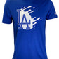 LOS ANGELES DODGERS LOGO SPLATTER T-SHIRT