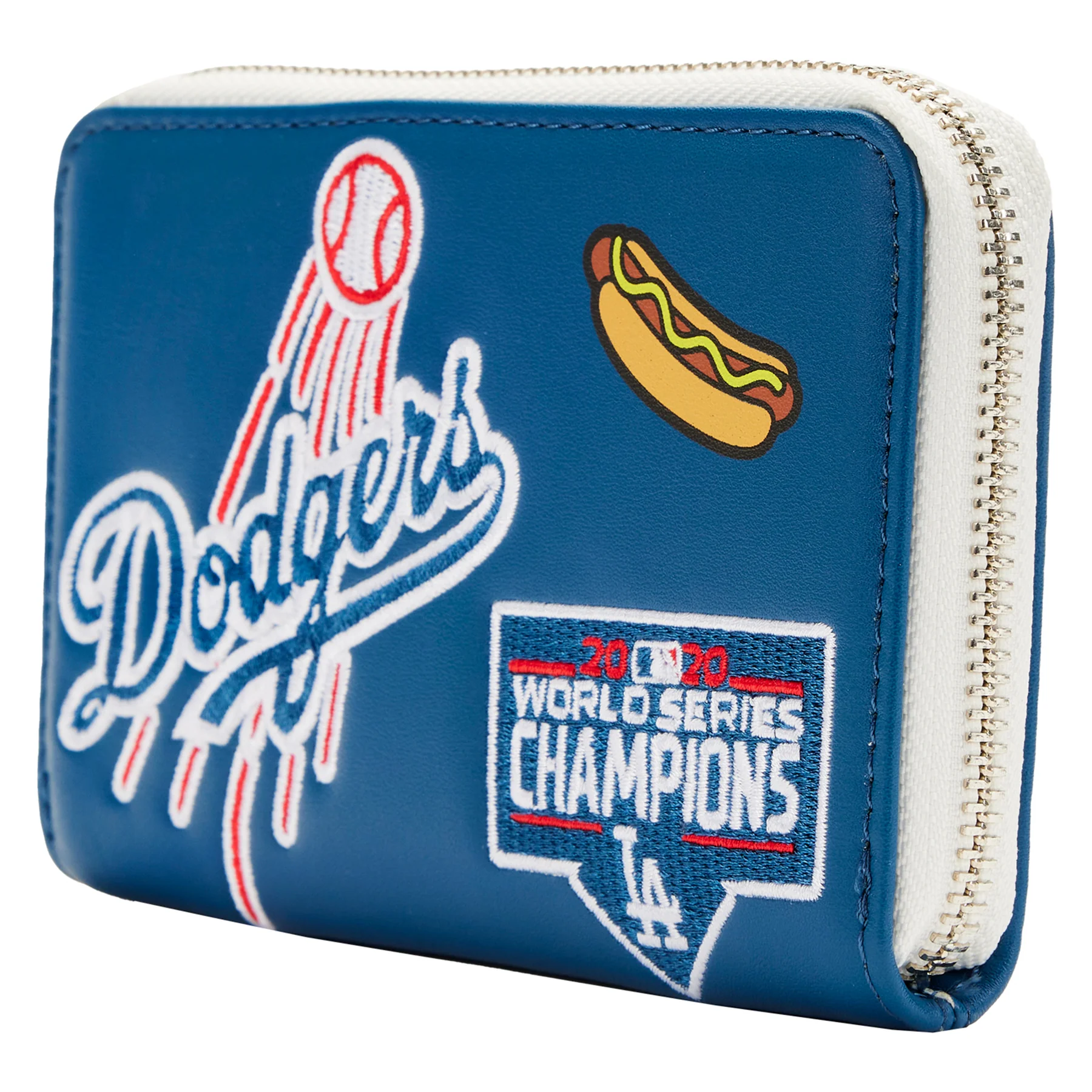 MLB Los Angeles Dodgers Patches Zip-Around Wallet