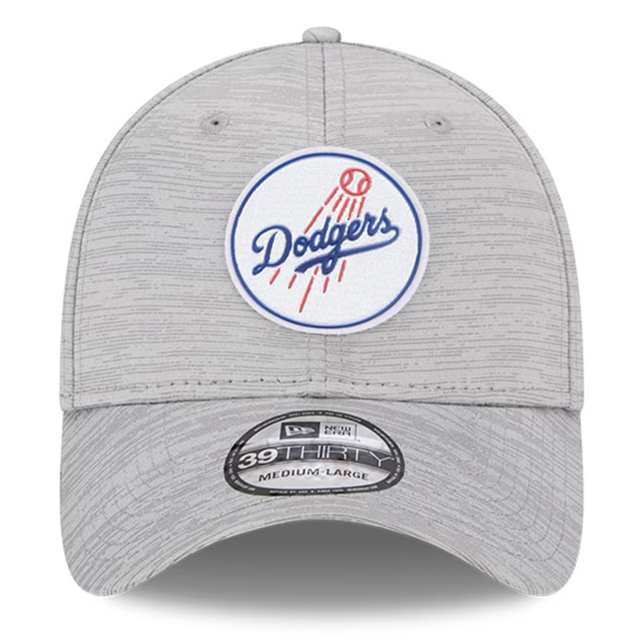 LOS ANGELES DODGERS MEN'S 2023 CLUBHOUSE GRAY 39THIRTY FLEX FIT HAT