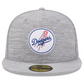 LOS ANGELES DODGERS MEN'S 2023 CLUBHOUSE GRAY 59FIFTY FITTED HAT