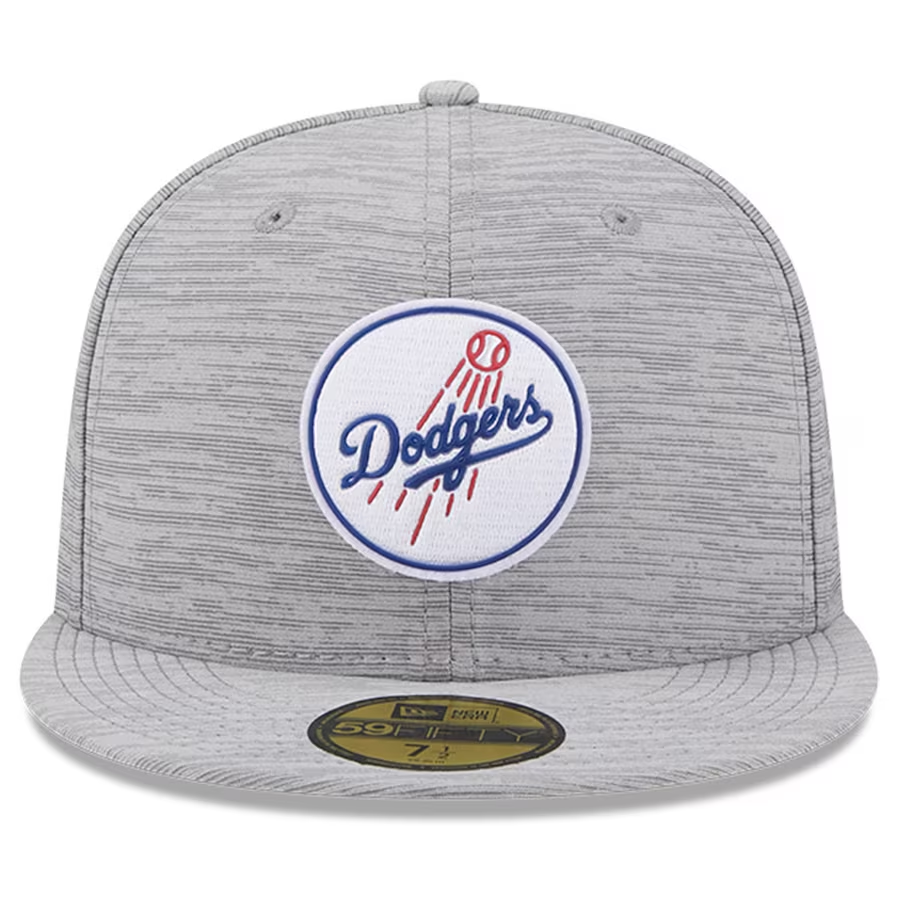 LOS ANGELES DODGERS HOMBRE 2023 CLUBHOUSE GRIS 59FIFTY SOMBRERO AJUSTADO