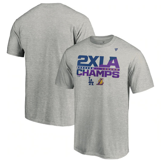 LOS ANGELES DODGERS MEN'S 2X LA CHAMPS T-SHIRT