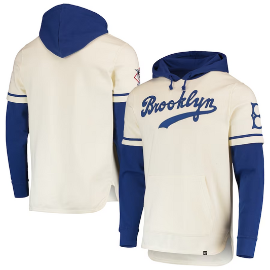 LOS ANGELES DODGERS MEN'S 47' BRAND TRIFECTA HOODED SWEATSHIRT - COOP