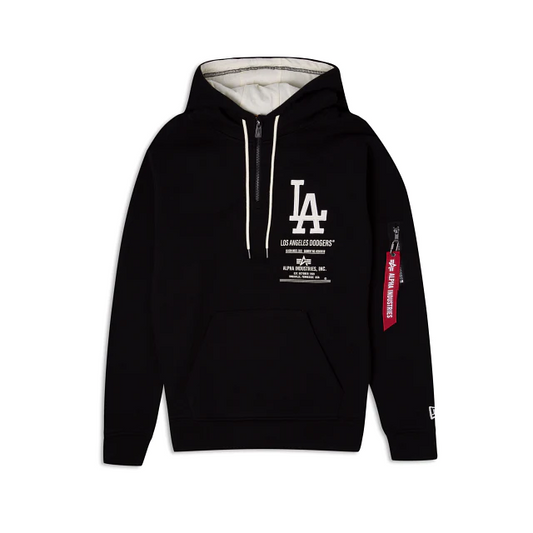 LOS ANGELES DODGERS MEN'S ALPHA INDUSTRIES HOODIE SWEATSHIRT