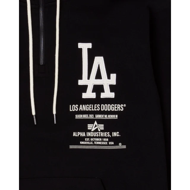 LOS ANGELES DODGERS MEN'S ALPHA INDUSTRIES HOODIE SWEATSHIRT