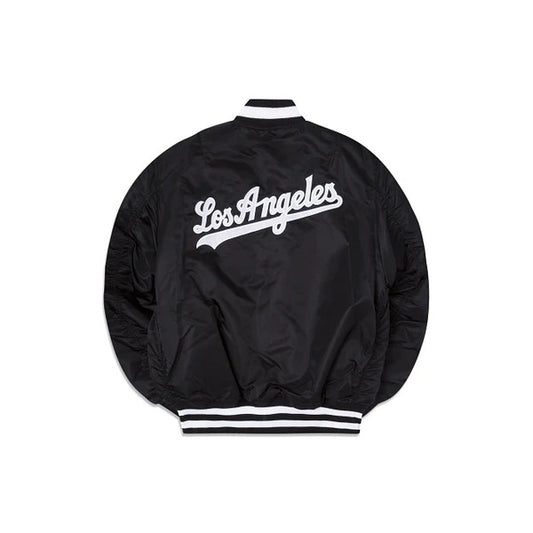 CHAQUETA BOMBER NEW ERA X ALPHA INDUSTRIES NEGRA PARA HO