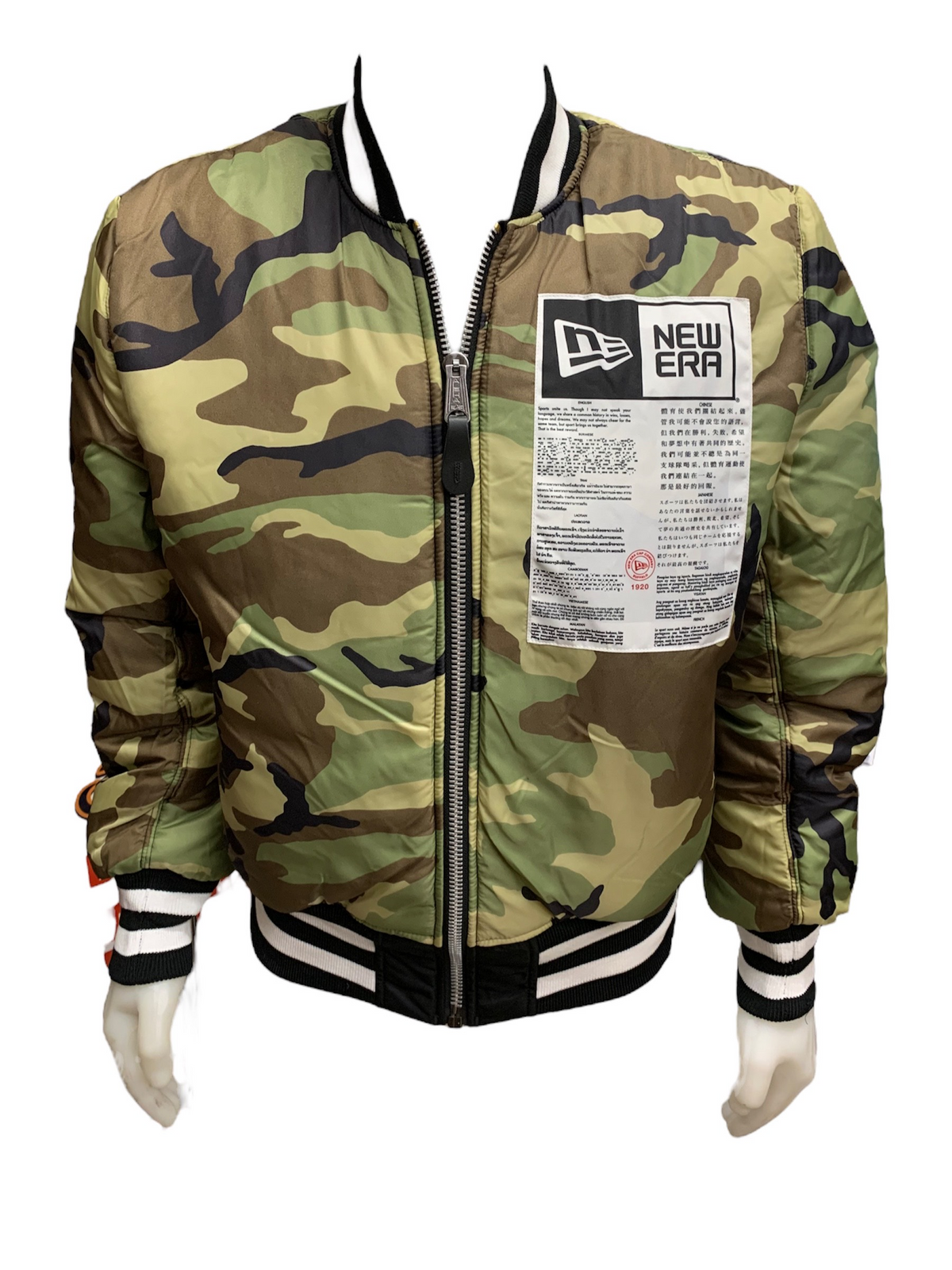 LOS ANGELES DODGERS MEN'S ALPHA INDUSTRIES REVERSIBLE BOMBER JACKET - BLACK