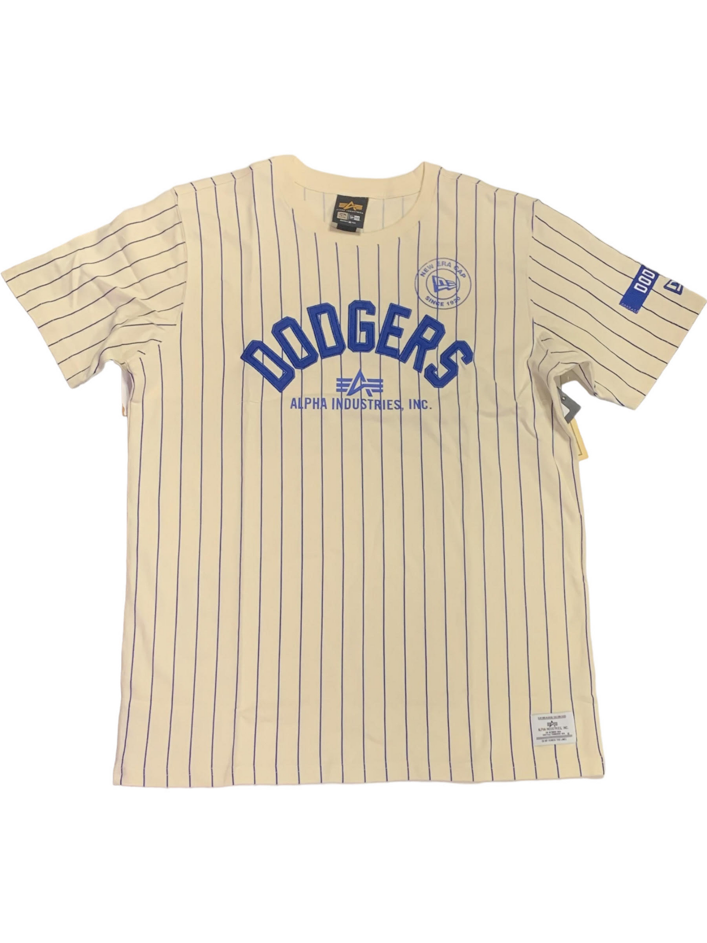 LOS ANGELES DODGERS MEN'S ALPHA INDUSTRIES T-SHIRT - COOP