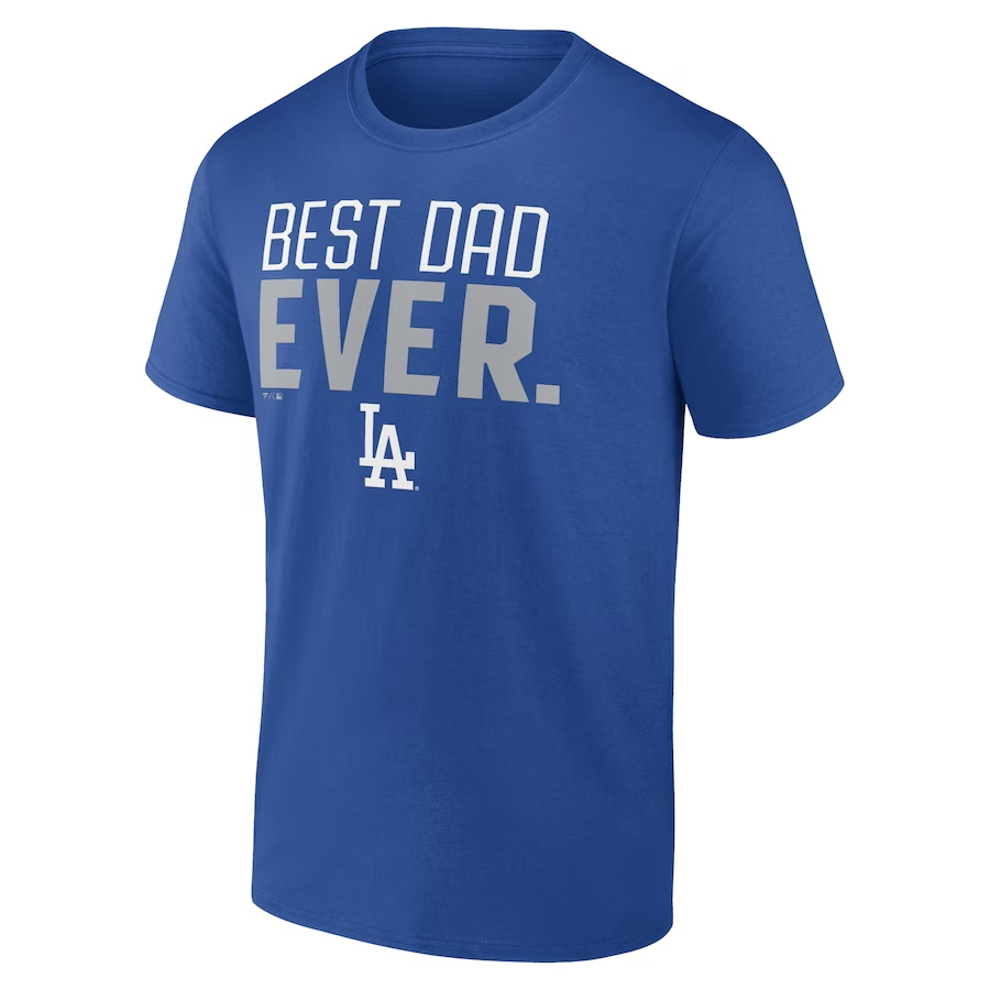CAMISETA EL MEJOR PAPÁ DE LOS HOMBRES DE LOS ANGELES DODGERS