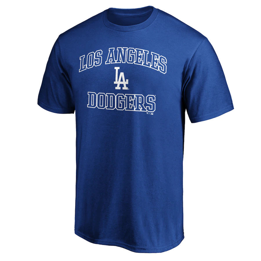 LOS ANGELES DODGERS MEN'S BLUE HEART AND SOUL T-SHIRT