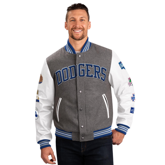 CHAQUETA CHALLENGER VARSITY DE LOS ANGELES DODGERS PARA HOMBRE 