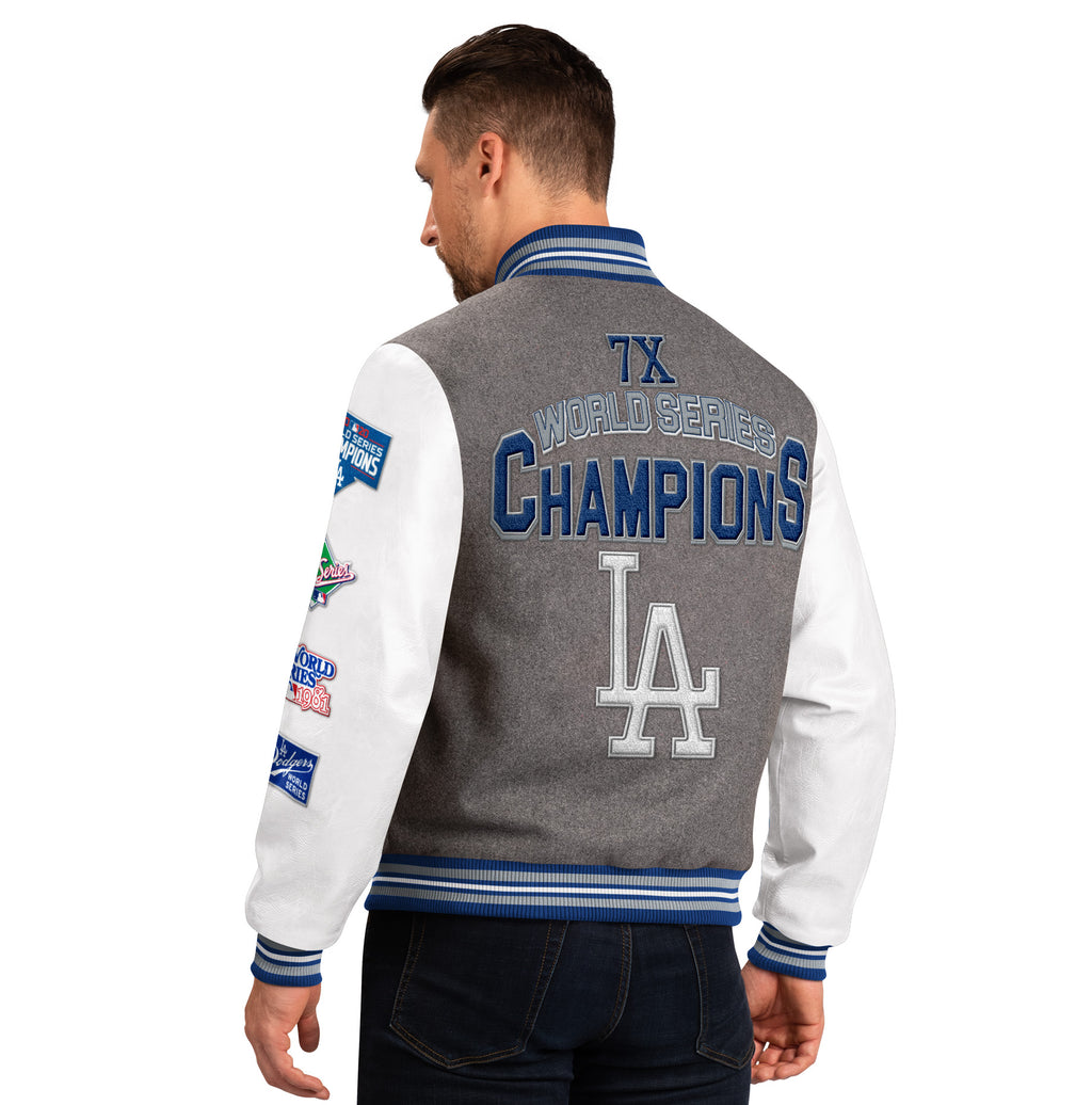 CHAQUETA CHALLENGER VARSITY DE LOS ANGELES DODGERS PARA HOMBRE 