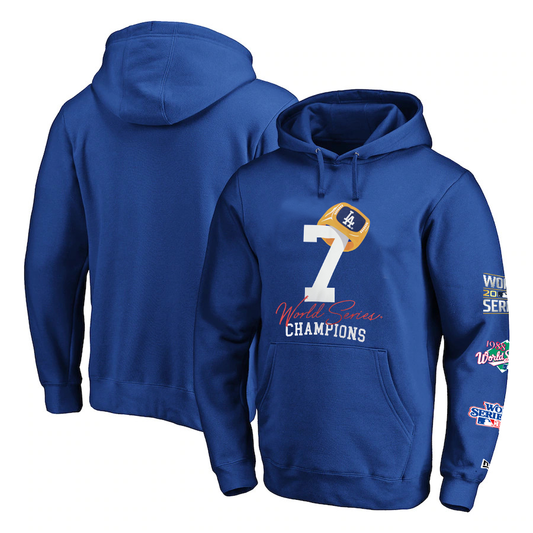 LOS ANGELES DODGERS MEN'S COUNT THE RINGS HOODIE SWEATSHIRT