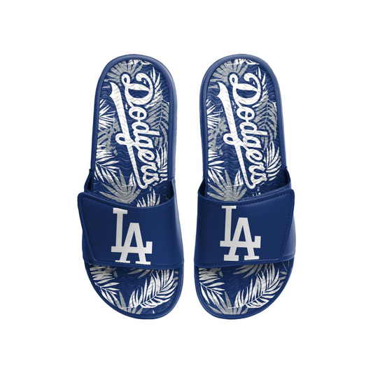 LOS ANGELES DODGERS MEN'S FLORAL GEL SLIDES