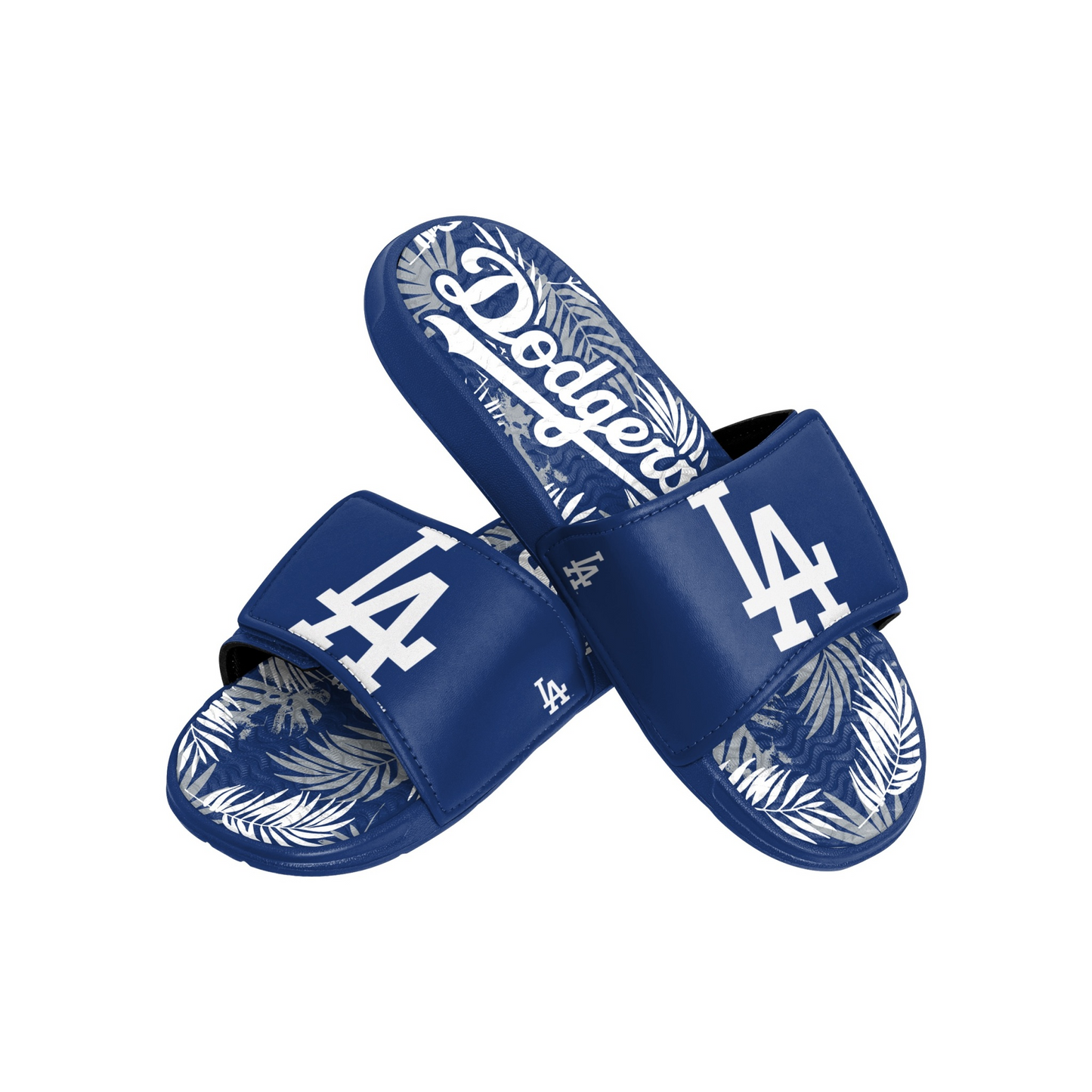 LOS ANGELES DODGERS MEN'S FLORAL GEL SLIDES