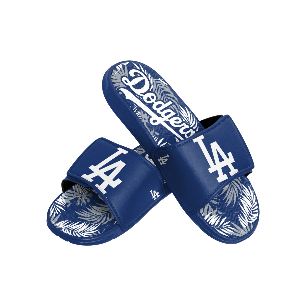 LOS ANGELES DODGERS MEN'S FLORAL GEL SLIDES