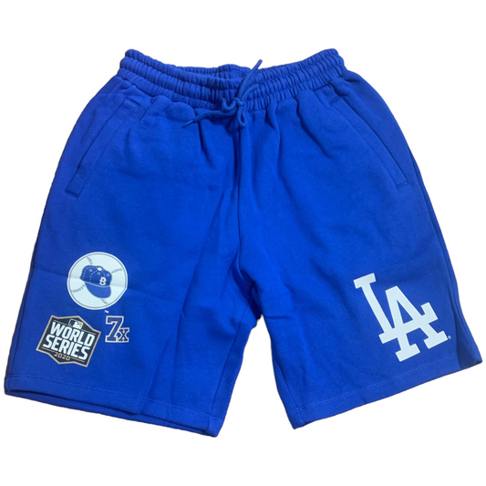 PANTALONES CORTOS DE POLAR CAMPEONES HISTORICOS PARA HOMBRE LOS ANGELES DODGERS