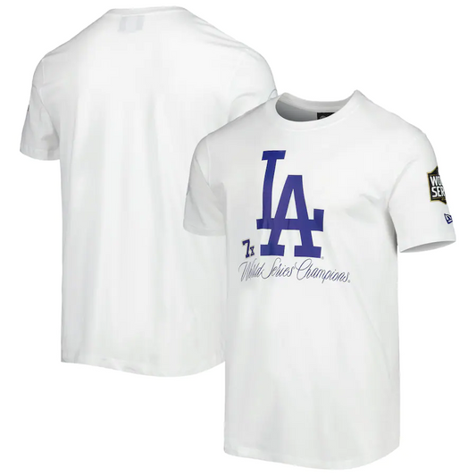 LOS ANGELES DODGERS MEN'S HISTORIC CHAMPS TEE - WHITE