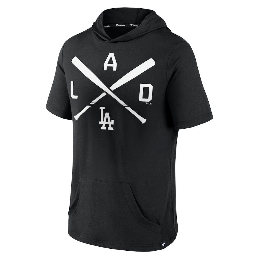 Fanatics Los Angeles Dodgers Men's Iconic Rebel Black Hoodie Sweatshirt 22 Blk / XL