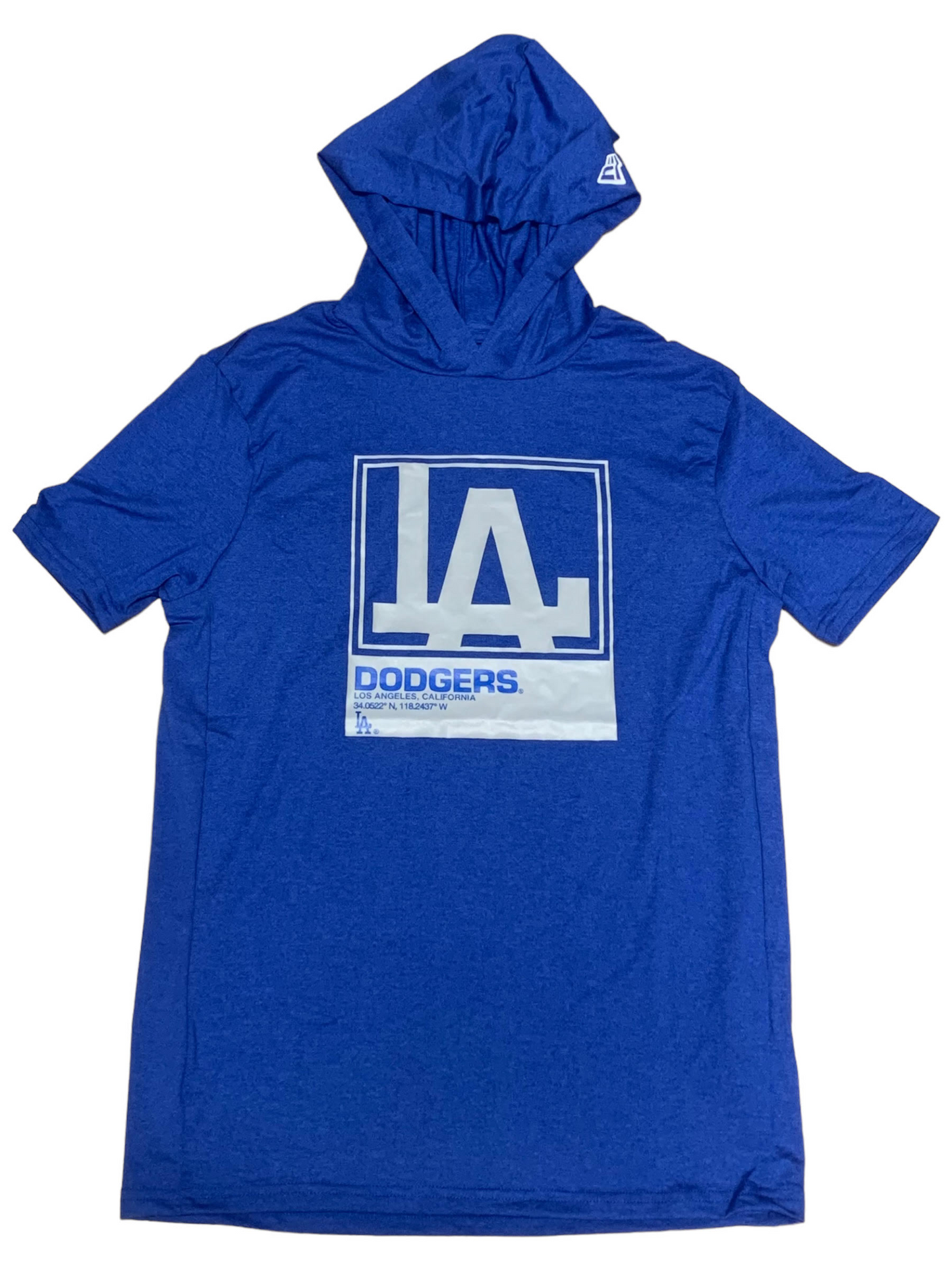 LOS ANGELES DODGERS MEN'S LOCATION TAG HOODED T-SHIRT