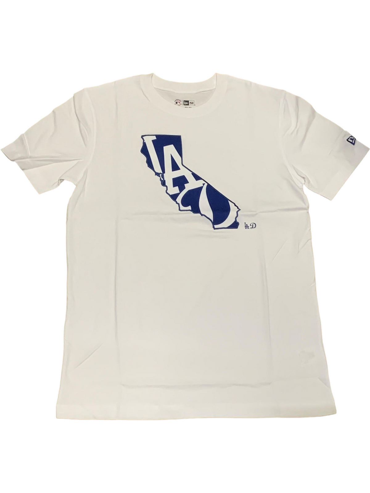 LOGOTIPO DE HOMBRE DE LOS ANGELES DODGERS EN CAMISETA ESTATAL