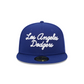 LOS ANGELES DODGERS MEN'S SCRIPT 59FIFTY FITTED HAT