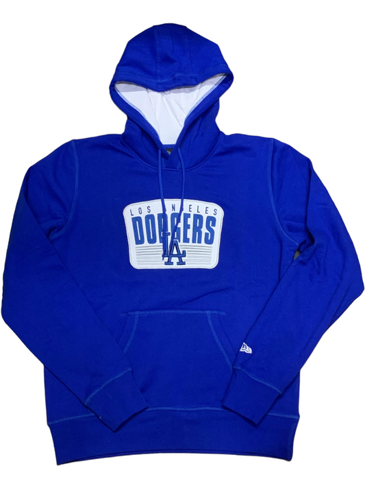 LOS ANGELES DODGERS MEN'S TRUCKER PATCH NEW ERA HOODIE SWEATSHIRT