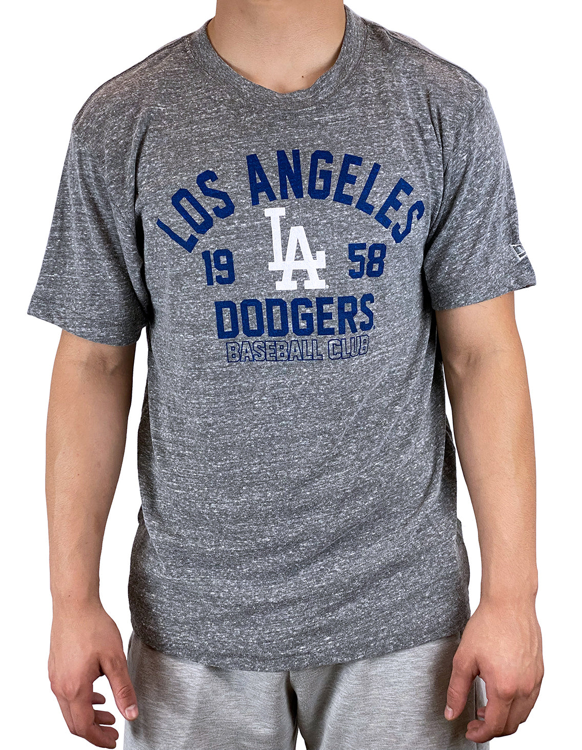 Mitchell & Ness Men's Los Angeles Dodgers Big Time T-Shirt in Gray - Size XL