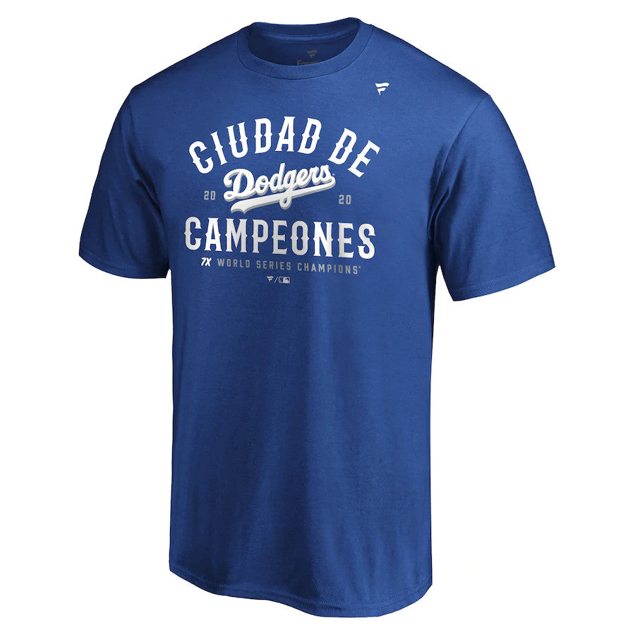 LOS ANGELES DODGERS MEN'S WORLD SERIES CHAMPS CIUDAD T-SHIRT