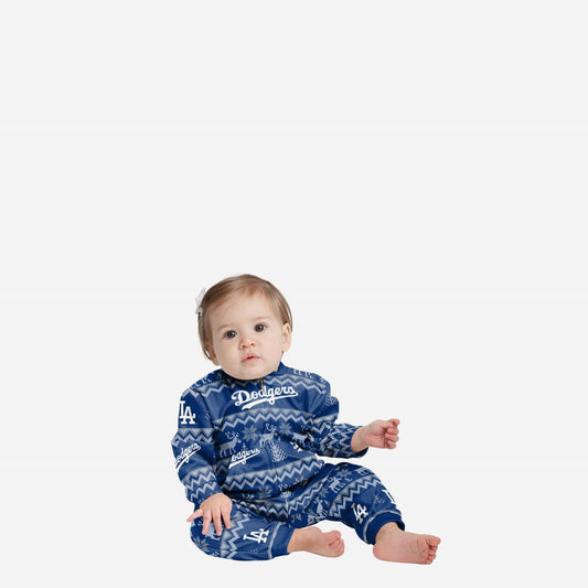 LOS ANGELES DODGERS NEWBORN ALL OVER PRINT PAJAMAS