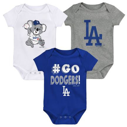 LOS ANGELES DODGERS NEWBORN BORN TO WIN 3 PIECE SET