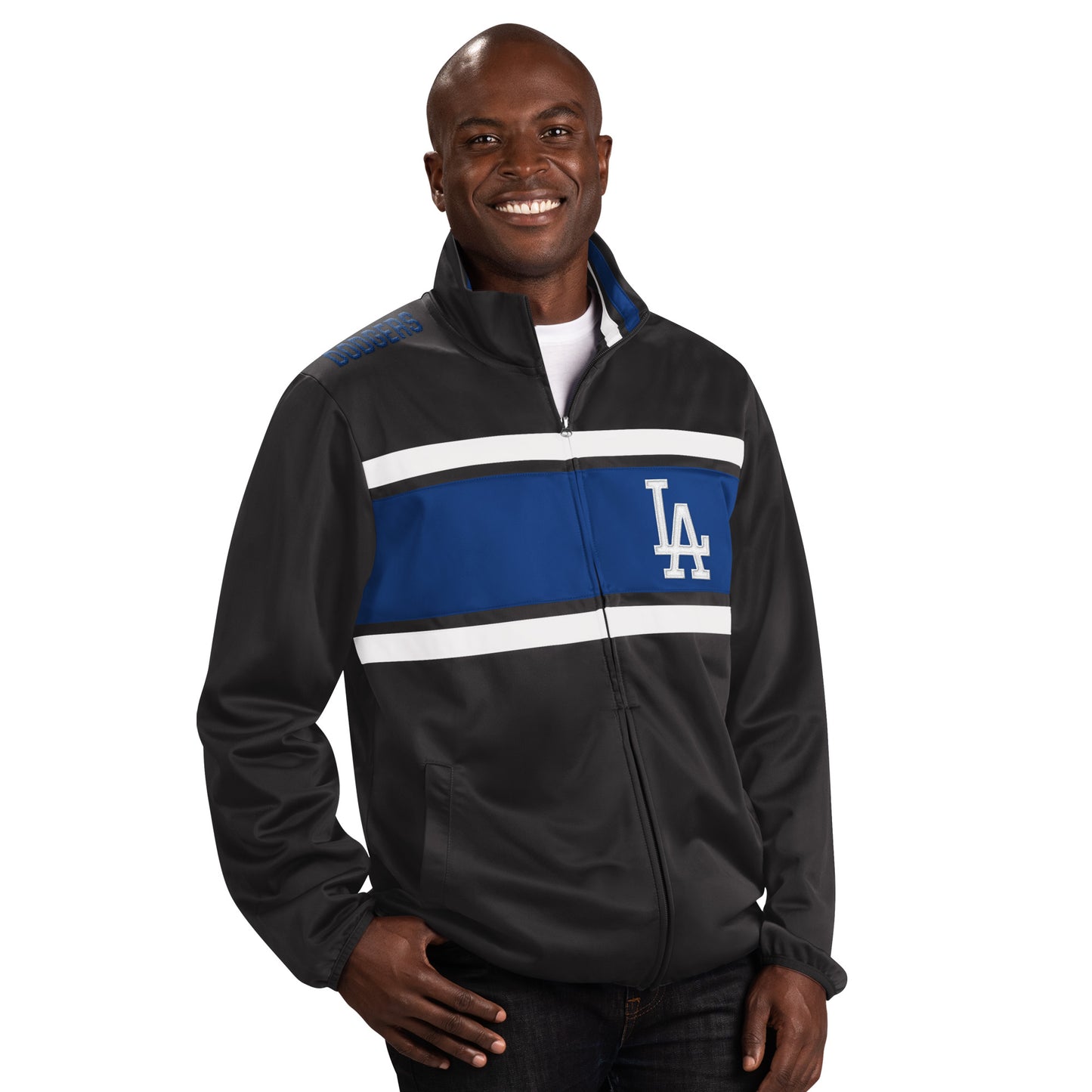Los Angeles Dodgers Off Tackle Track Jacket 22 Blk / L