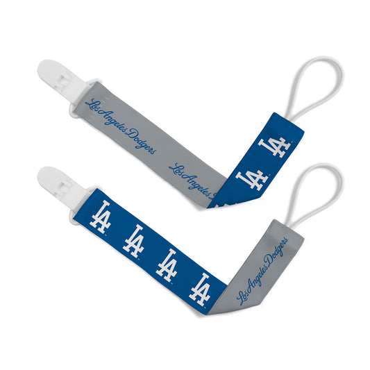 LOS ANGELES DODGERS PACIFIER CLIP SET