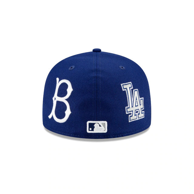 LOS ANGELES DODGERS RETRO PATCH 59FIFTY FITTED HAT - CREAM/ BLUE – JR'S  SPORTS