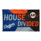 LOS ANGELES DODGERS SAN FRANCISCO GIANTS CASA DIVIDIDA 3X5 BANDERA