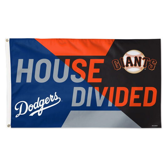 LOS ANGELES DODGERS SAN FRANCISCO GIANTS CASA DIVIDIDA 3X5 BANDERA